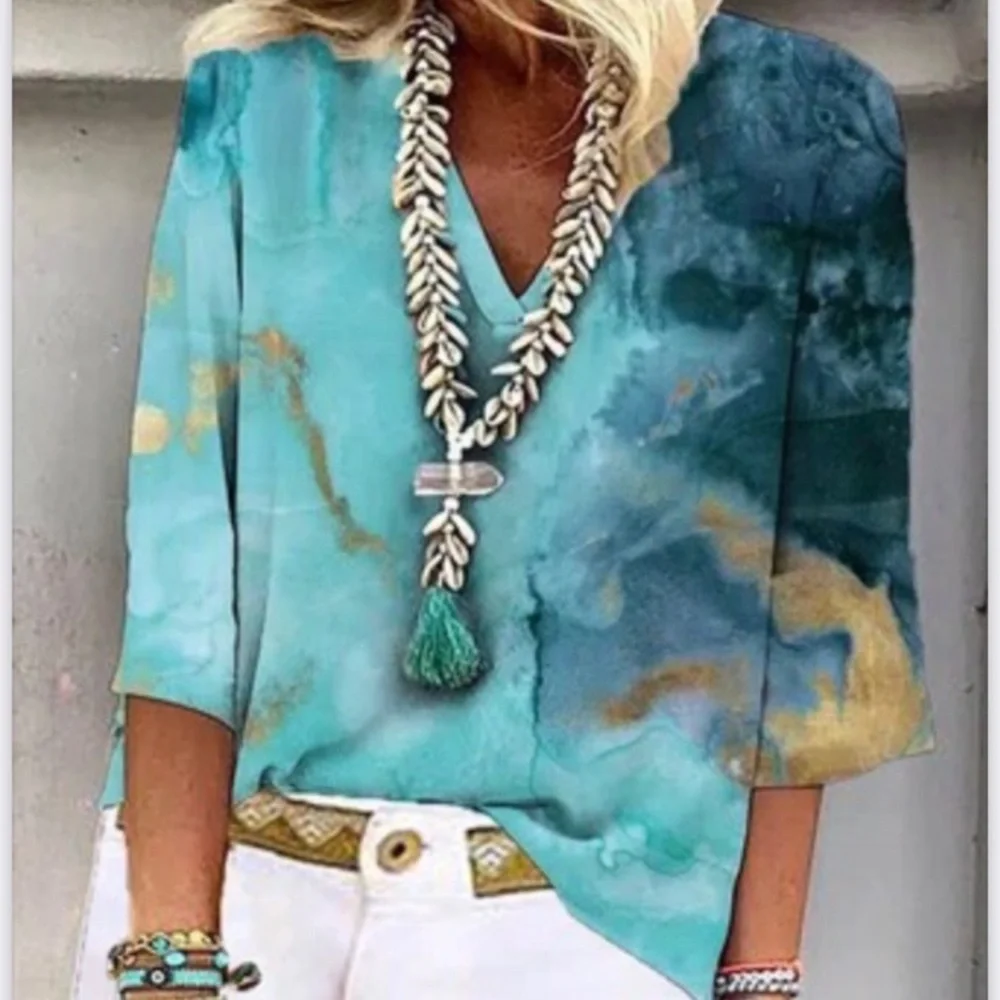 NORACORA 3/4 Length Sleeve Top, NWT, XXL - Picture 10 of 15